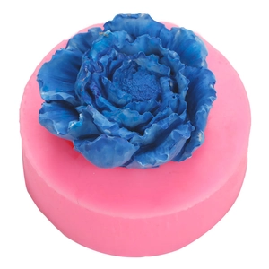 Stampo in silicone 3D per rose e peonie per artigianato fai-da-te in resina e gesso