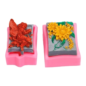 Set di stampi in silicone per sapone fai da te con angelo fata e girasole
