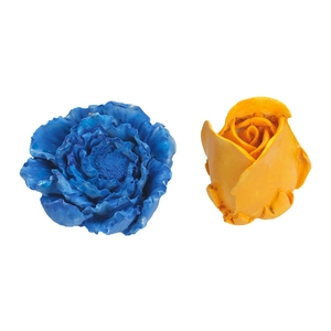 Stampi in silicone 3D a forma di rosa e peonia per candele e gessi fatti a mano