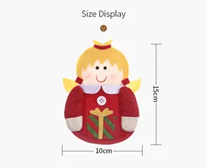 Size display showing dimensions 15cm height and 10cm width for gingerbread girl doll