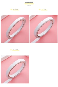 Three sizes of double-sided adhesive rolls with 0.8cm, 1.0cm, and 1.2cm widths