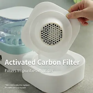 Automatische waterfontein voor huisdieren met actieve koolfilter voor schoon water en bakje