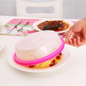 Stackable Plastic Microwave Splash Guard Food Cover Refrigerator Freshness Preservation Bowl Lid Kitchen Oil Dustproof Cap