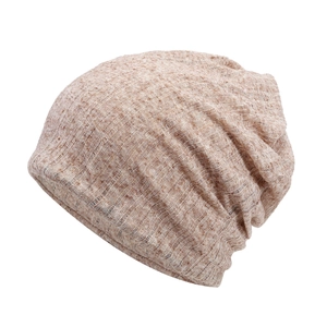 Gorro Slouchy Ligero de Mezcla de Algodón para Mujer Pañuelo de Punto Fino Transpirable para Quimioterapia Ropa Diaria