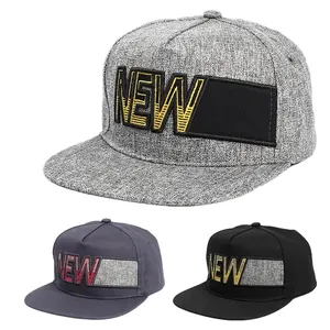 Casquette Snapback Coton NEW Lettres Broderie Bord Plat Réglable Hip Hop Streetwear Baseball Cap Homme Femme