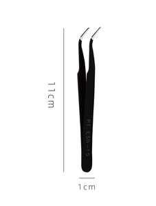 Precision ESD-15 curved tweezers for nail art and electronics with 11cm length