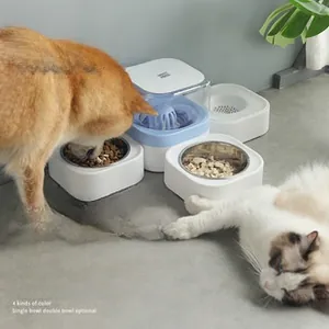 Distributeur d'eau automatique et ensemble de gamelles pour chien et chat à domicile