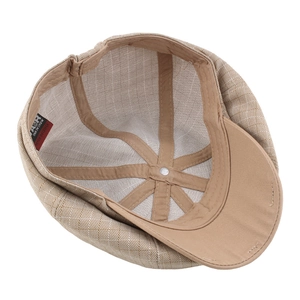 Vue intérieure de la casquette octogonale en coton pour hommes avec bande de confort