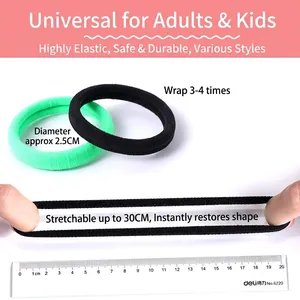 High-elastic 2.5cm hair tie stretching to 30cm for children and women hair accessories