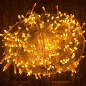 100m 800 LED warm white string lights with IP65 waterproof rating for festive decor