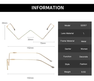Detailed size specifications and measurements for W-shaped metal frame glasses