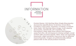 Macro detail of 925 sterling silver jump rings in various sizes for DIY jewelry making