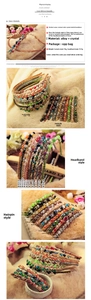 Detail showing colorful irregular crystal bead settings on alloy hairband and clips