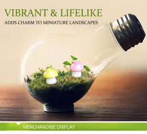 Champignon Mousse Micro Paysage Terrarium Résine Ornement Bouteille Écologique DIY