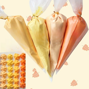Set di colla a crema fai-da-te con quattro tonalità di giallo e arancione per decorare