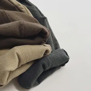 Winter fleece-lined casual trousers for children in earthy tones with soft warm interior
