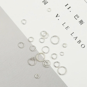 Various sizes of 925 silver open jump rings for handmade jewelry DIY earring components
