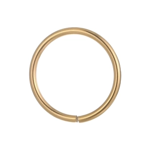 Golden stainless steel open jump ring for DIY jewelry making with high metal luster