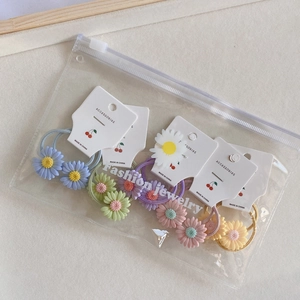 Bunte florale elastische Haarbänder für Kinder in Pastellfarben mit Geschenkverpackung
