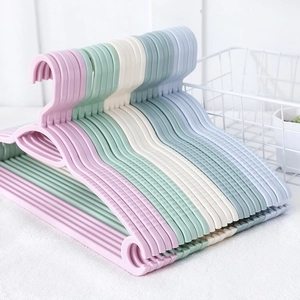 Plastic Clothes Hangers Non-Slip Seamless Arc Shape Home Wardrobe Drying Storage Multifunctional Durable
