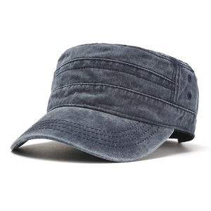 Vintage Washed Baumwolle Flat Top Cadet Army Cap Verstellbare Militärmütze Für Herren Damen Outdoor Angeln Sonnenschutz Mütze