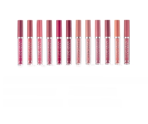 Especificaciones de 12 colores de lápiz labial líquido mate de larga duración en 2,5 ml