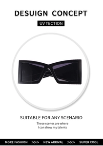 Vue détaillée des lunettes de soleil papillon noires surdimensionnées avec verres UV