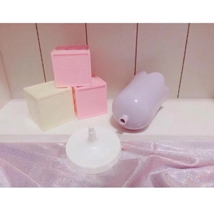 Pink tulip desktop organizer and creative makeup brush holder with modular DIY design