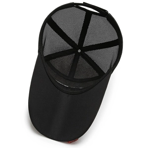 Atmungsaktive Herren Mesh Baseballkappe in Schwarz für Sonnenschutz und Outdoor-Aktivitäten