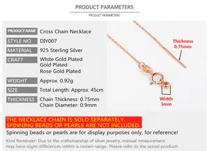 Detail of S925 sterling silver adjustable necklace chain with S925 ITALY hallmark stamp