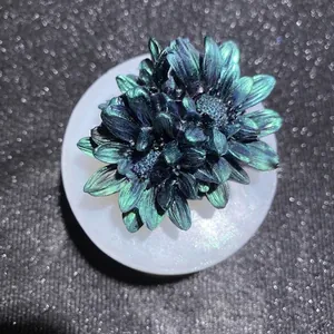 Sonnenblume Gänseblümchen Silikonform mit metallischem Effekt für DIY Bastelarbeiten