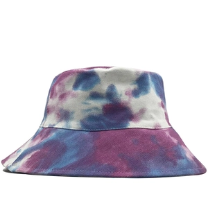 Bunter Batik-Anglerhut aus Baumwolle für Damen, idealer Sonnenschutz im Streetwear-Stil