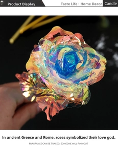 Detailed macro view of holographic 24k gold foil rose petal texture and iridescent film