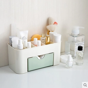 Cosmetic Storage Box Makeup Organizer With Drawer Multi Compartment PP Plastic Skincare Jewelry Holder For Vanity