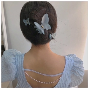Butterfly Hair Claws Frosted Matte Colorful Resin Hair Clips For Women Girls Sweet Ins Style Elegant Hair Accessories