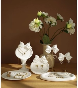 Creative gypsum jewelry display stands for gold rings, pearl necklaces and earrings