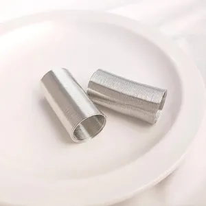 Base de bague en fil d'acier à mémoire de forme pour création bijoux DIY argentés