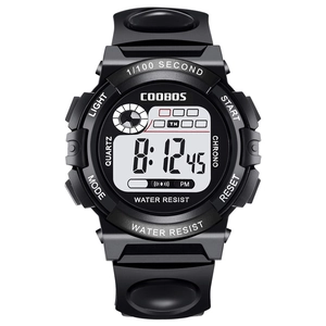 Kids Digital Sports Watch Waterproof LED Backlight Alarm Stopwatch TPU Strap Outdoor Students Multifunctional