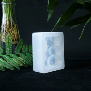 Macro shot of 3D bear silicone mold for DIY crystal resin and aromatherapy plaster craft