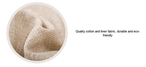 Macro shot of high-quality cotton and linen fabric texture for decorative cushion covers