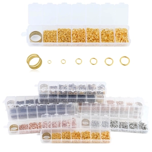 Open Jump Rings Alloy Iron Metal Connecting Loops For DIY Jewelry Making Craft Supplies With Tool Opener