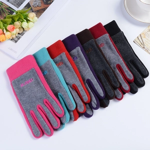 Gants d'hiver en polaire thermique pour le vélo disponibles en plusieurs coloris