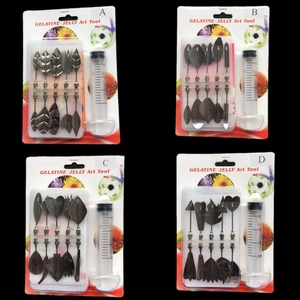 3D Jelly Art Tools 304 Stainless Steel Pudding Cake Decorating Syringe Needle Tips Floral Design Accessories