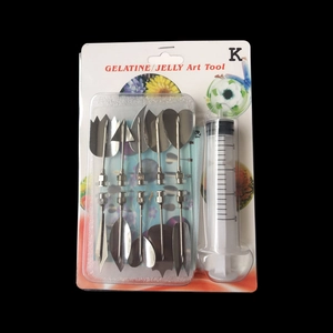 3D Jelly Art Tool kit with 10 stainless steel needles and one plastic syringe