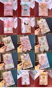 Detailed grid of 15 infant headbands with delicate lace bows and floral accents