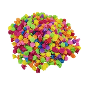 Colorful sunflower mini hair clips in various colors for girls' hair accessories