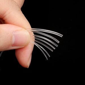 Clear elastic crystal bead cord rolls in various diameters for DIY jewelry making