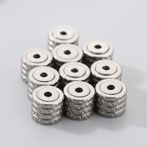 Textured 304 stainless steel heart earring backs and stud earring findings for DIY