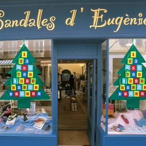 Calendario dell'Avvento in feltro a forma di albero con 24 tasche per decoro natalizio