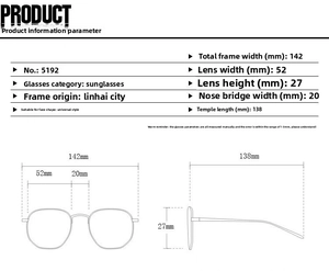 Detailed size chart for oval cow print sunglasses showing frame dimensions and fit info